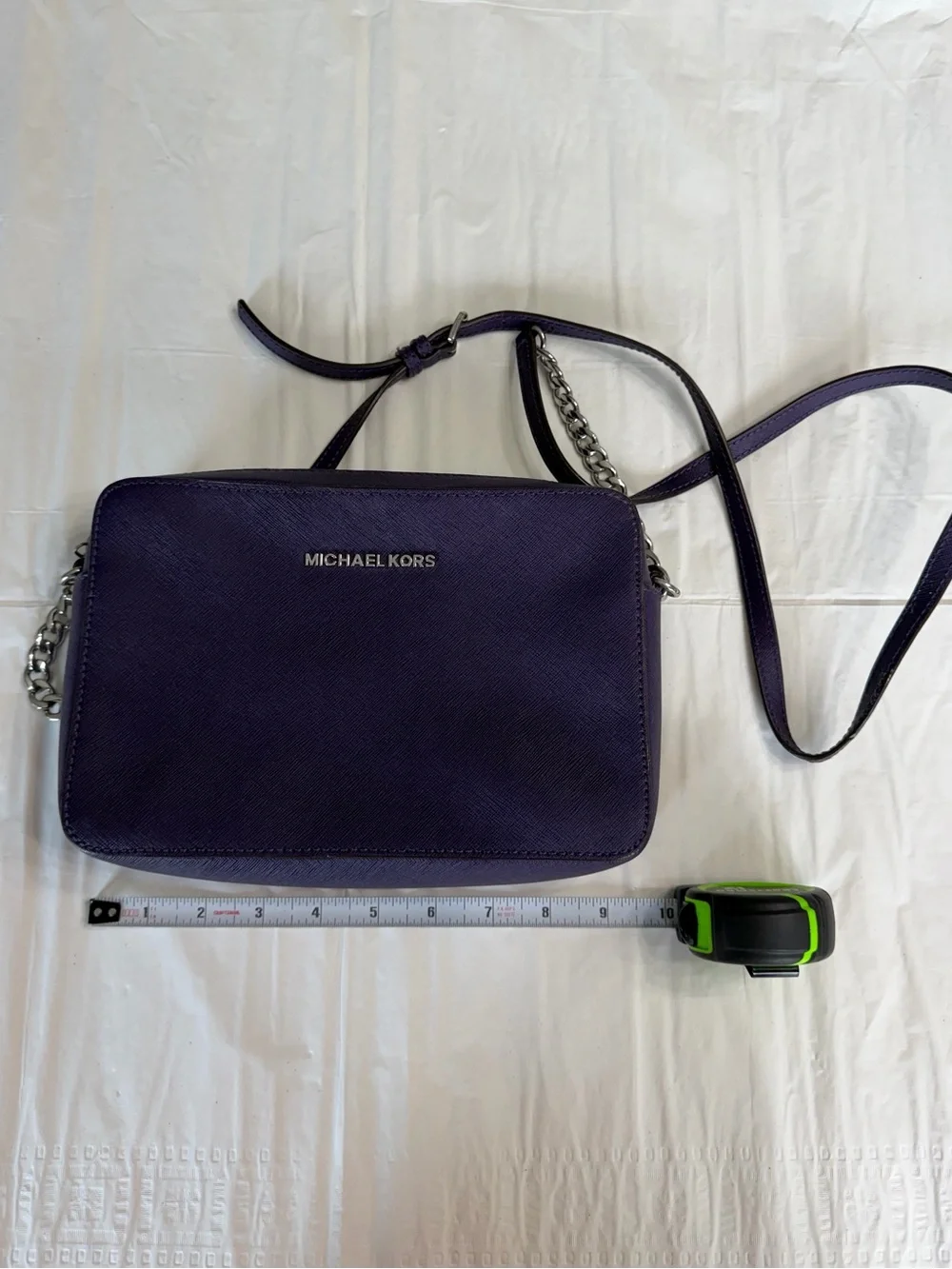 Michael Kors Deep Purple Saffiano Crossbody Bag